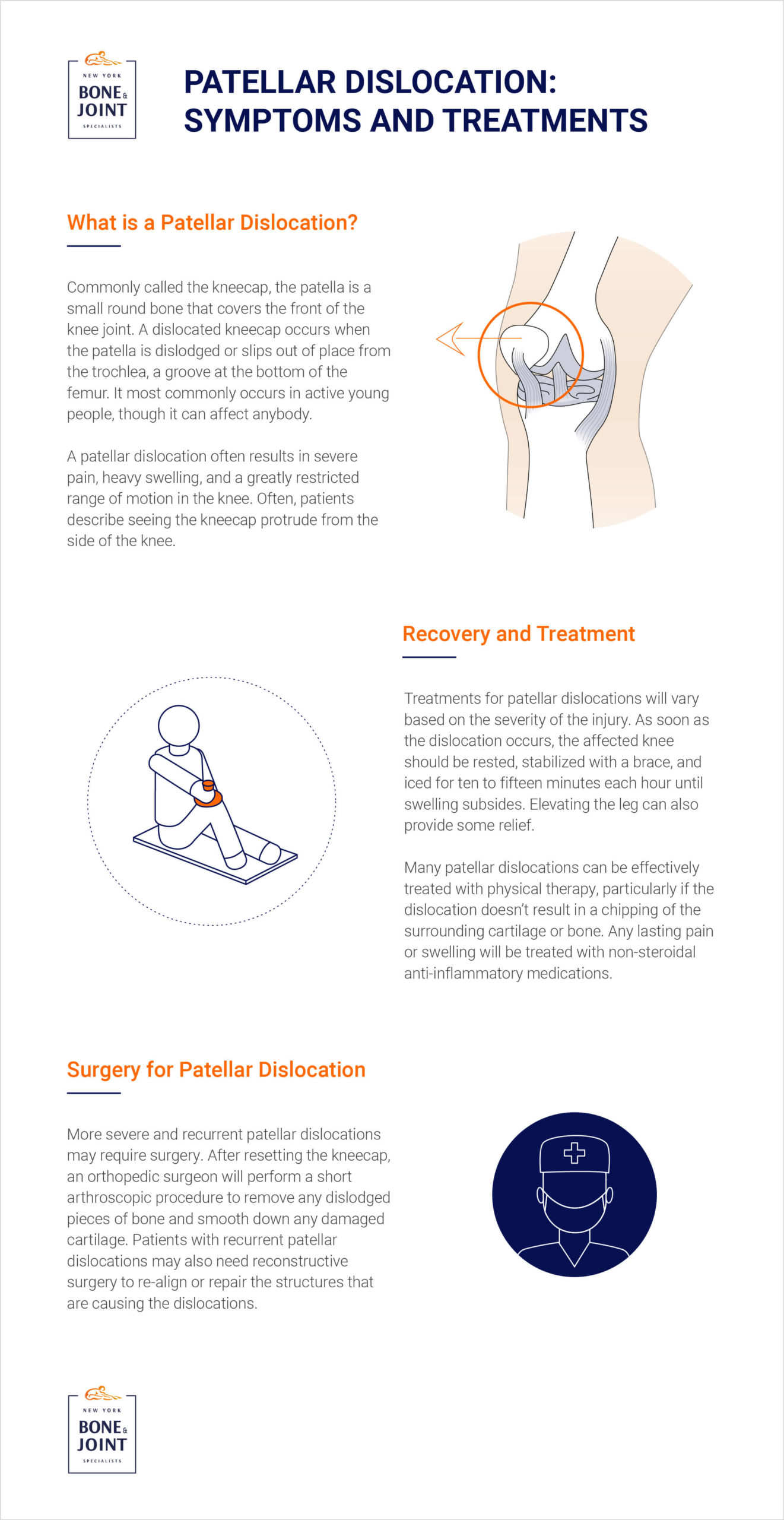 Patellar dislocation treatment with 3 exercises for recovery