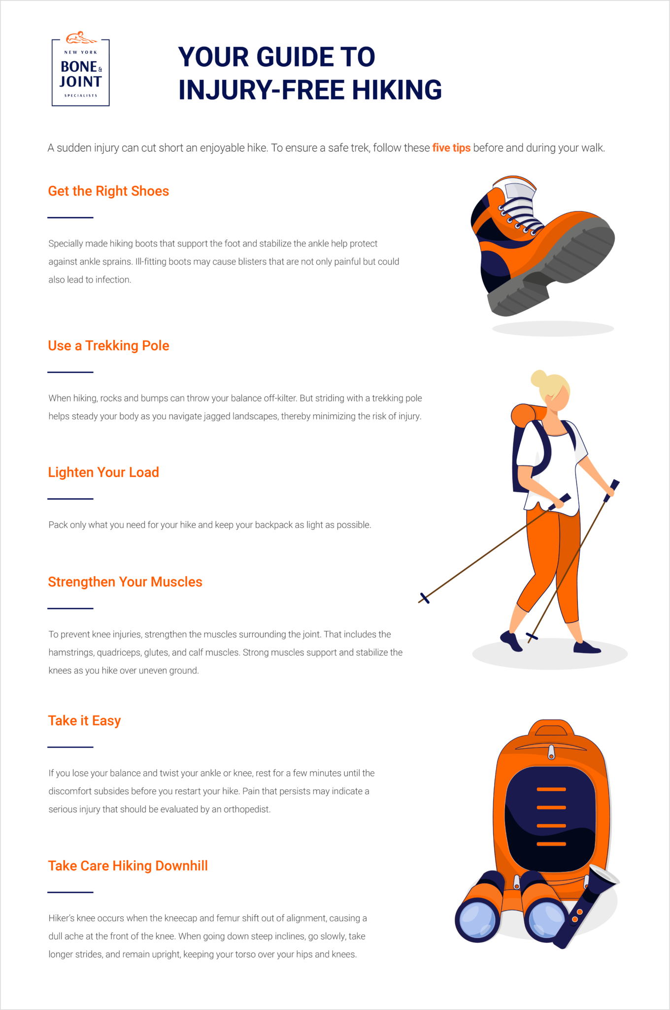 Your Guide to InjuryFree Hiking New York Bone & Joint Specialists