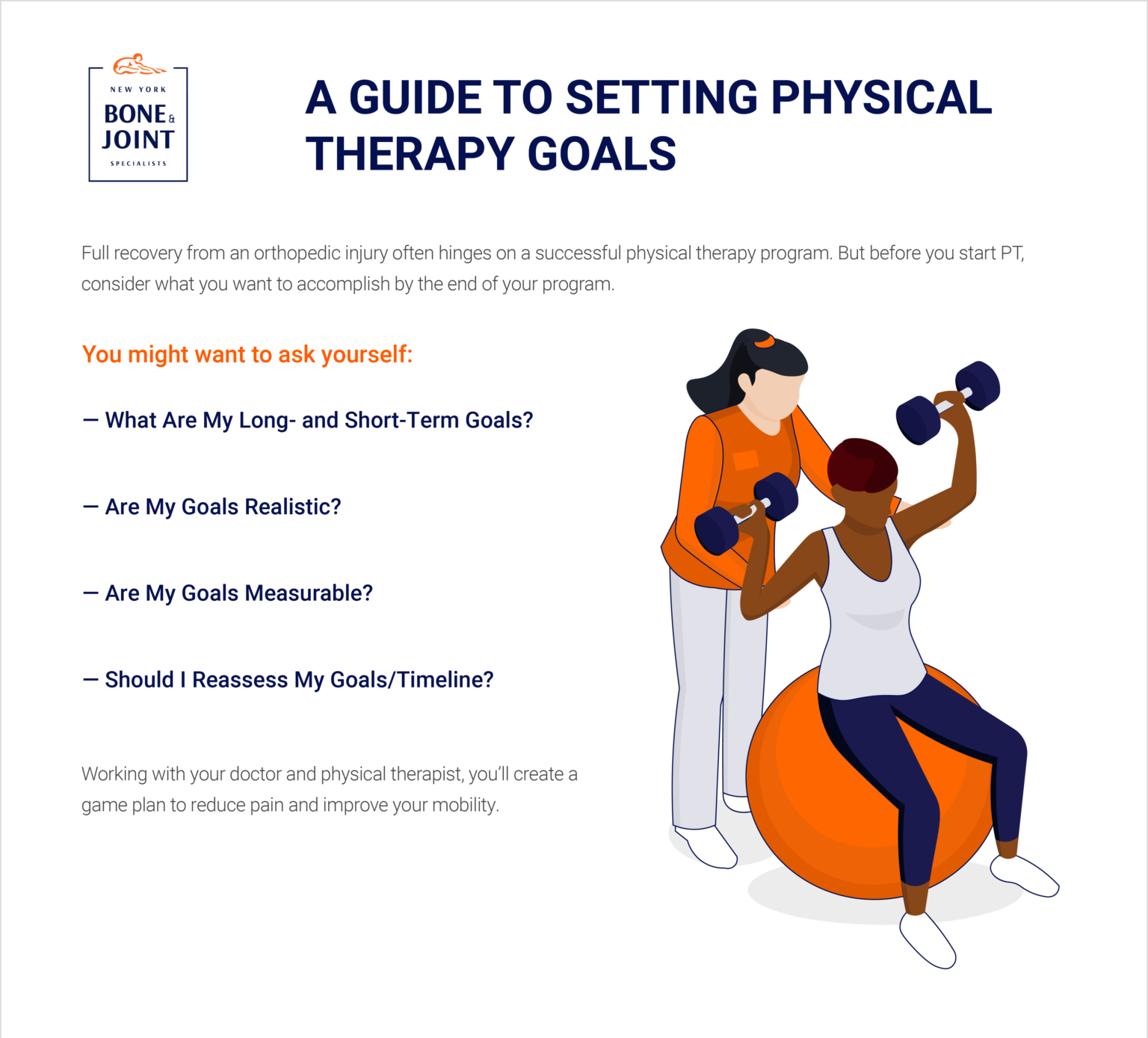 A Guide to Setting Effective Goals for Your PT Program - New York Bone ...