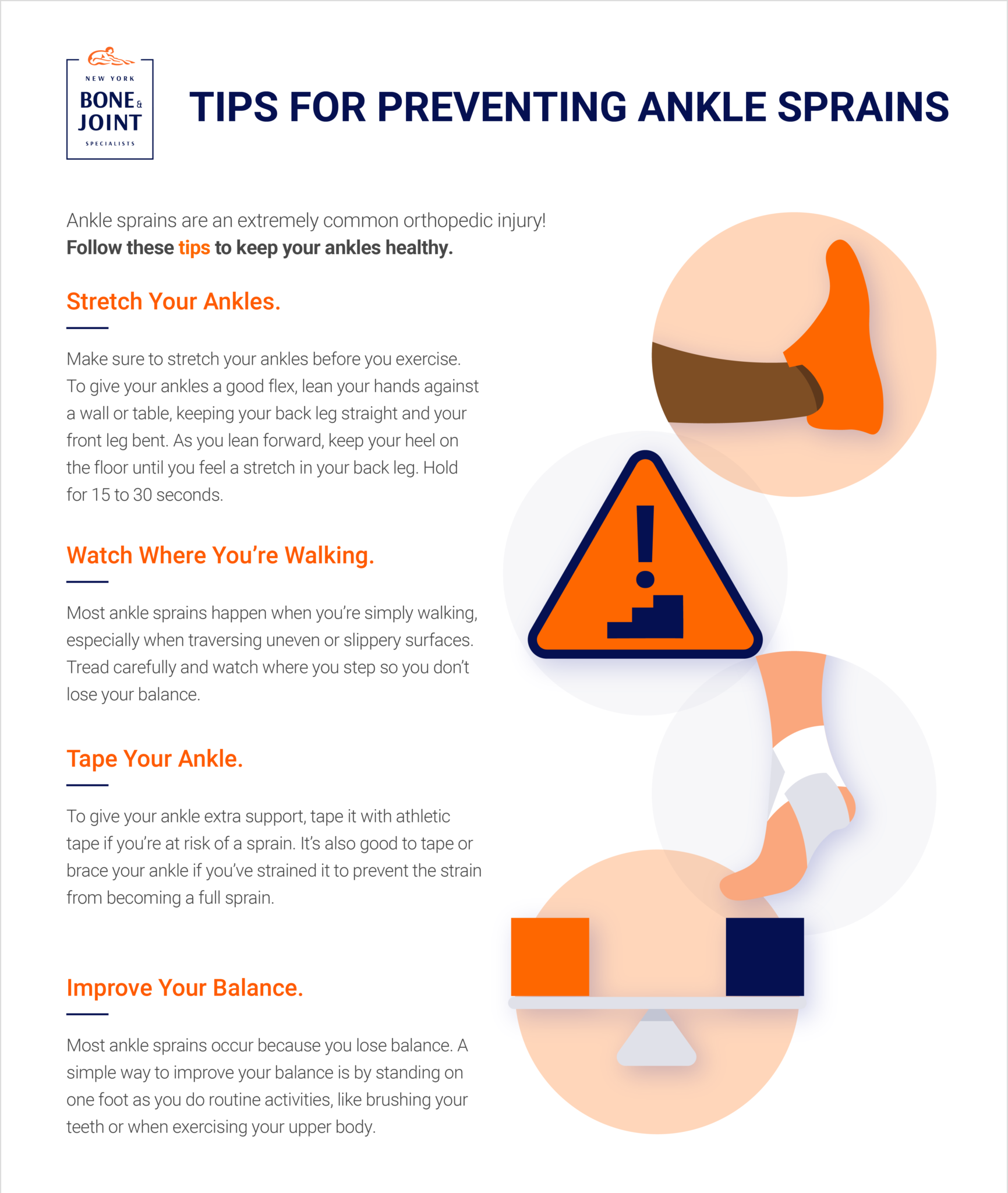 Tips for Preventing Ankle Sprains - New York Bone & Joint Specialists