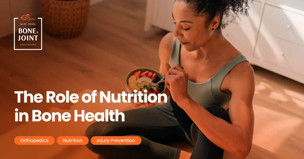 Designed graphic of a woman eating a healthy meal