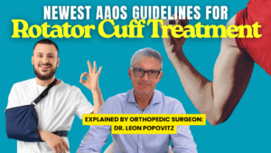 Discover the latest AAOS guidelines for treating rotator cuff tears with Dr. Leon Popovitz. In this informative video, Dr. Popovitz breaks down when physical therapy is sufficient and why surgical repair is often necessary to restore tendon function and prevent further degeneration.